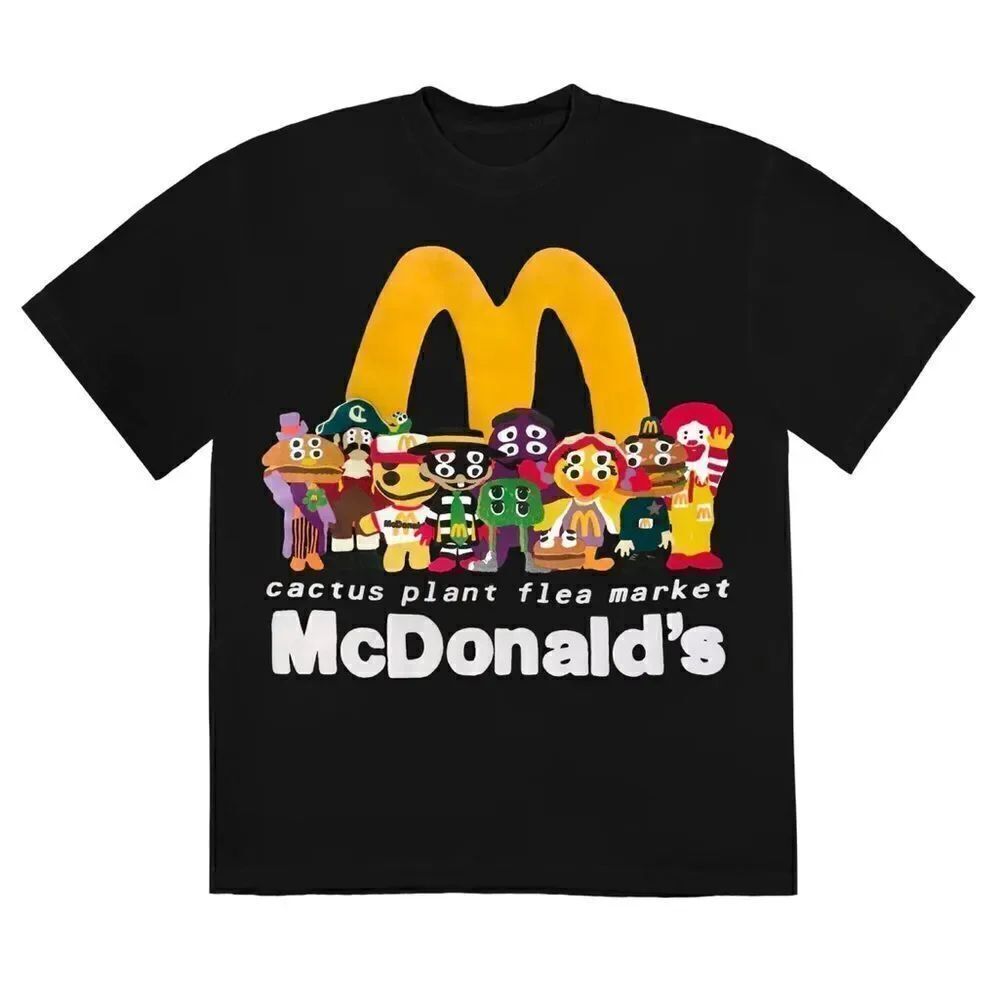 cactus plant flea market x mcdonald’s buddy! and friends tee Black Large NEW